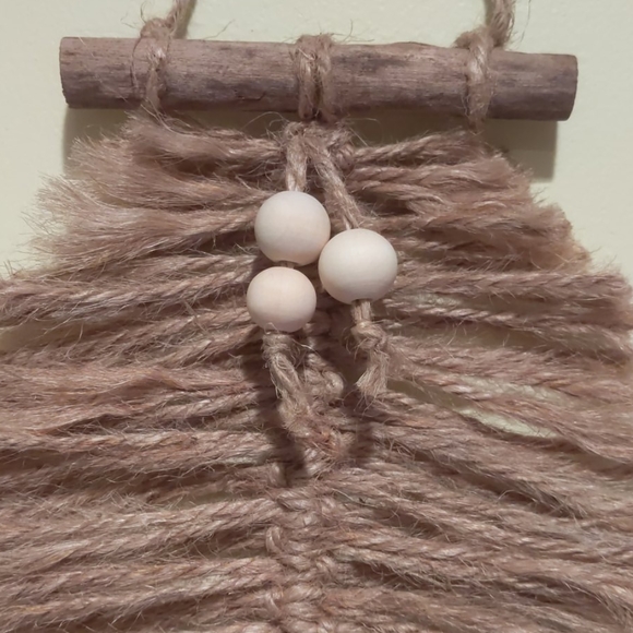 Boho macrame feather leaf - Picture 2 of 4